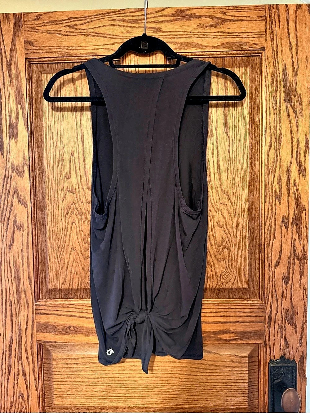 GapFit Black Athletic Tieback Tank, Size Small Tall